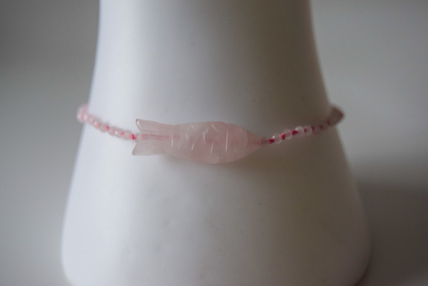 Rose Quartz Fish Bracelet