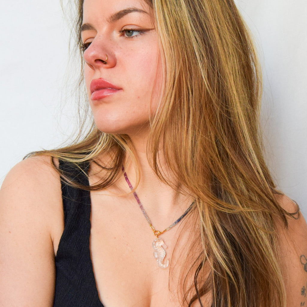 Rainbow Saphire Necklace