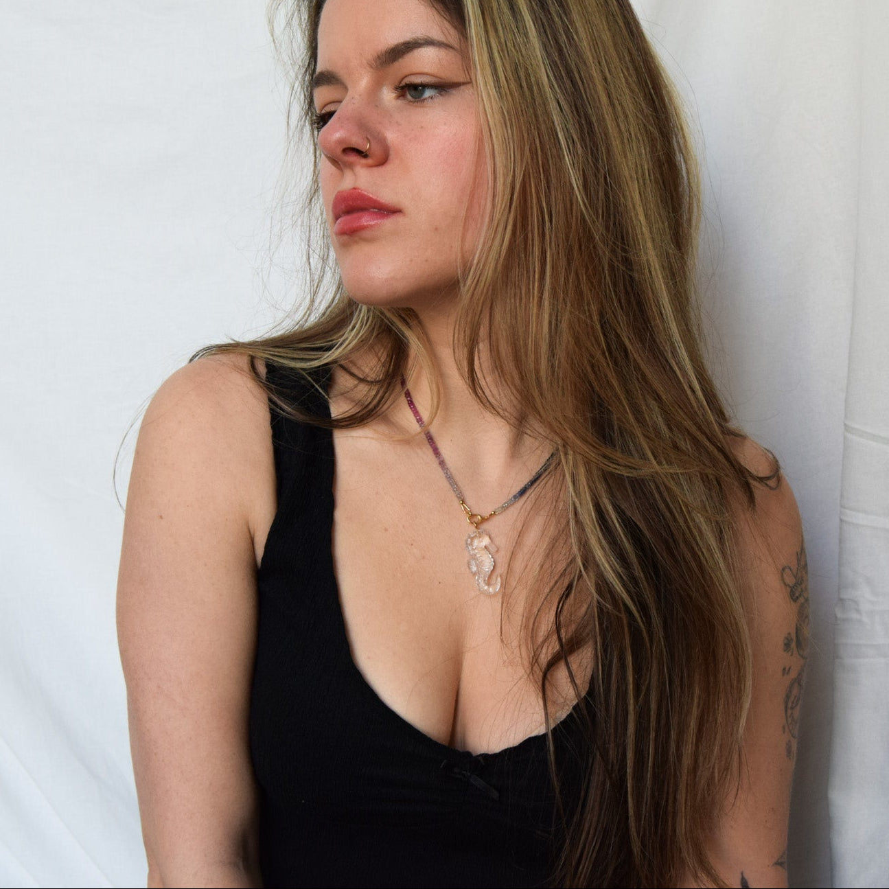 Rainbow Saphire Necklace