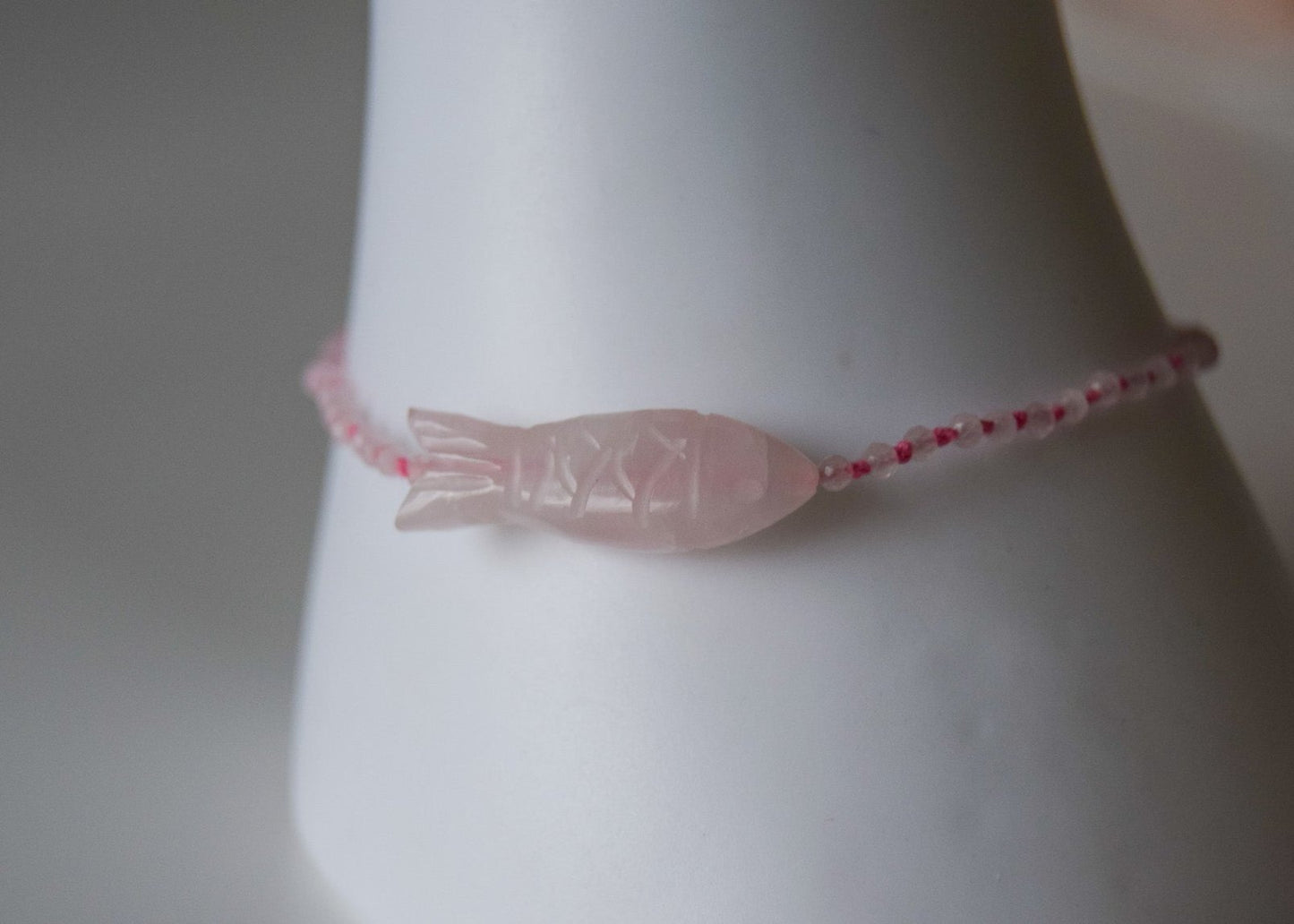 Rose Quartz Fish Bracelet