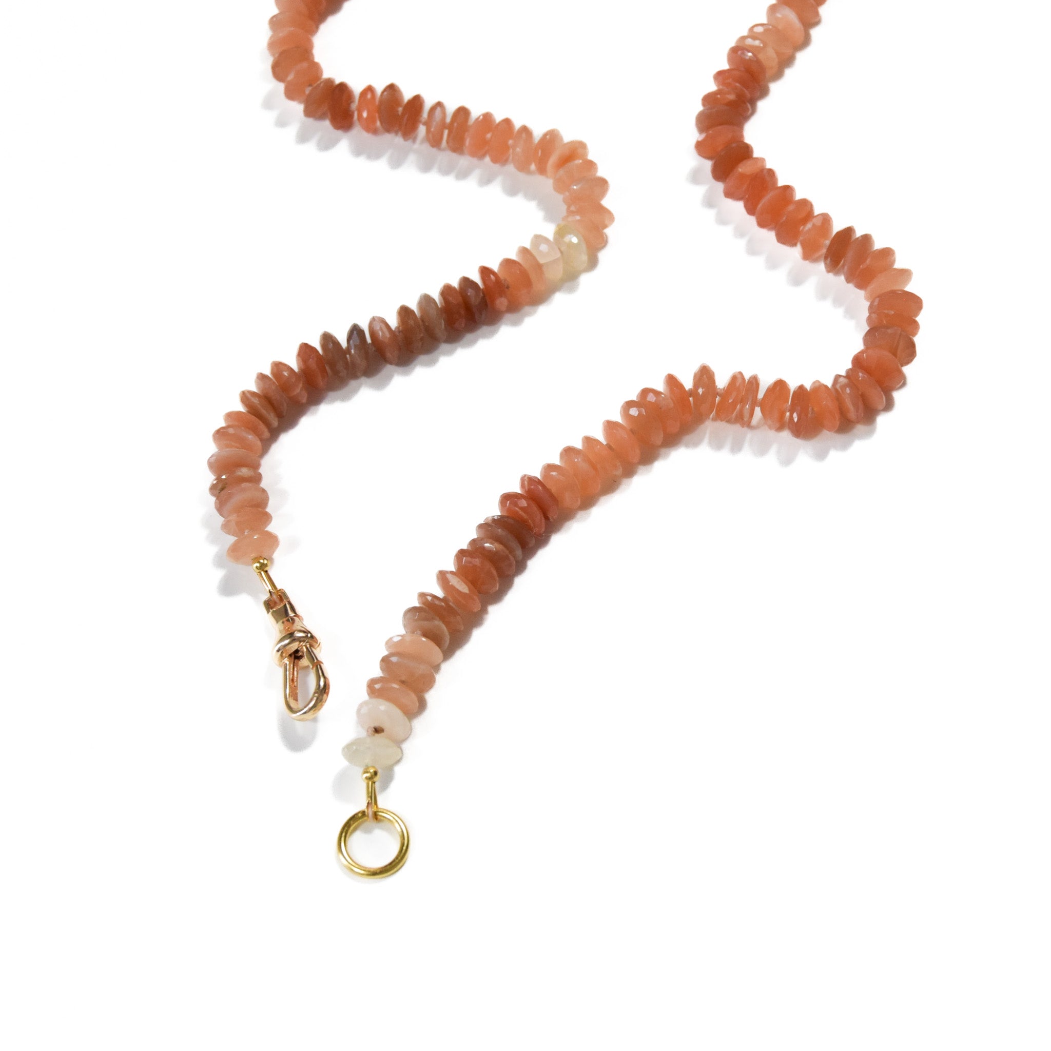 Peach Moonstone Necklace