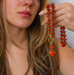 Duality Carnelian & Garnet Necklace