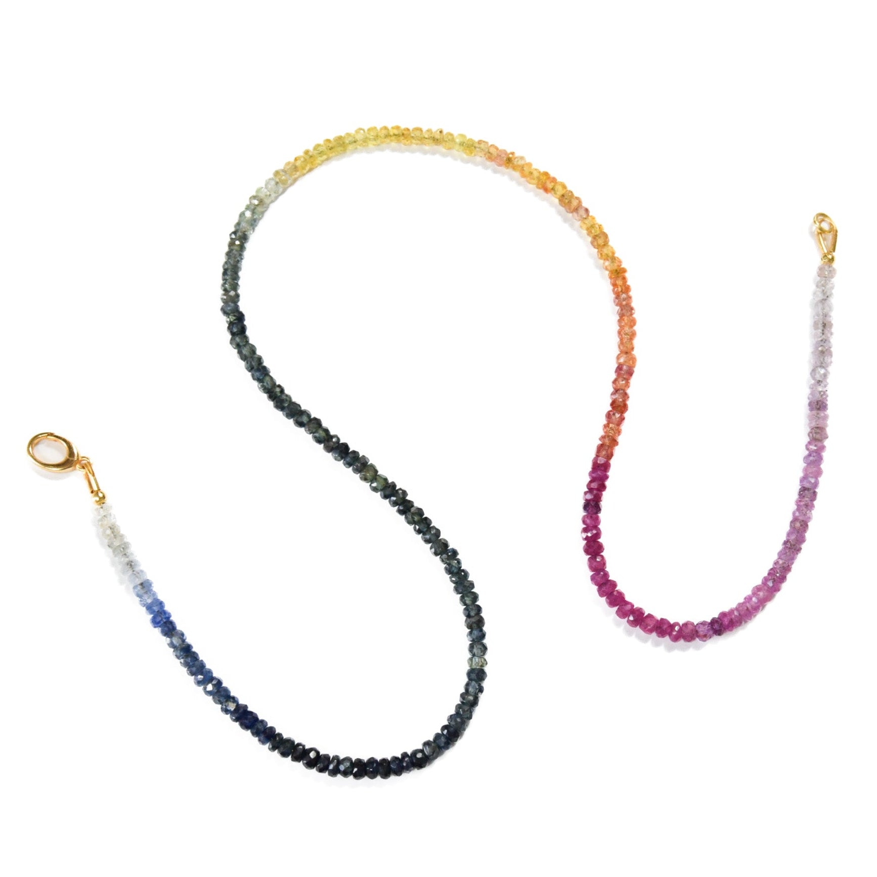 Rainbow Saphire Necklace