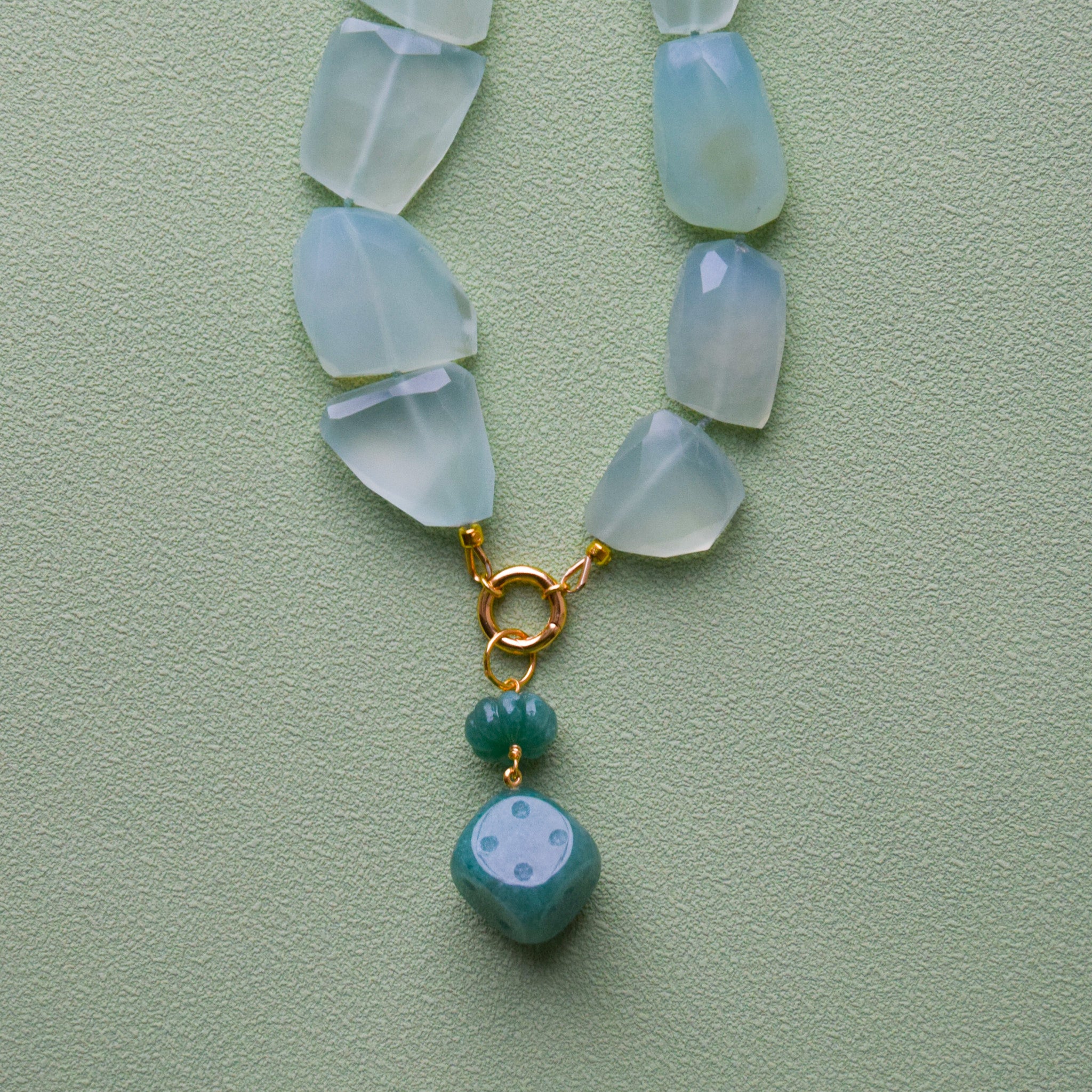 Blue Chalcedony Necklace