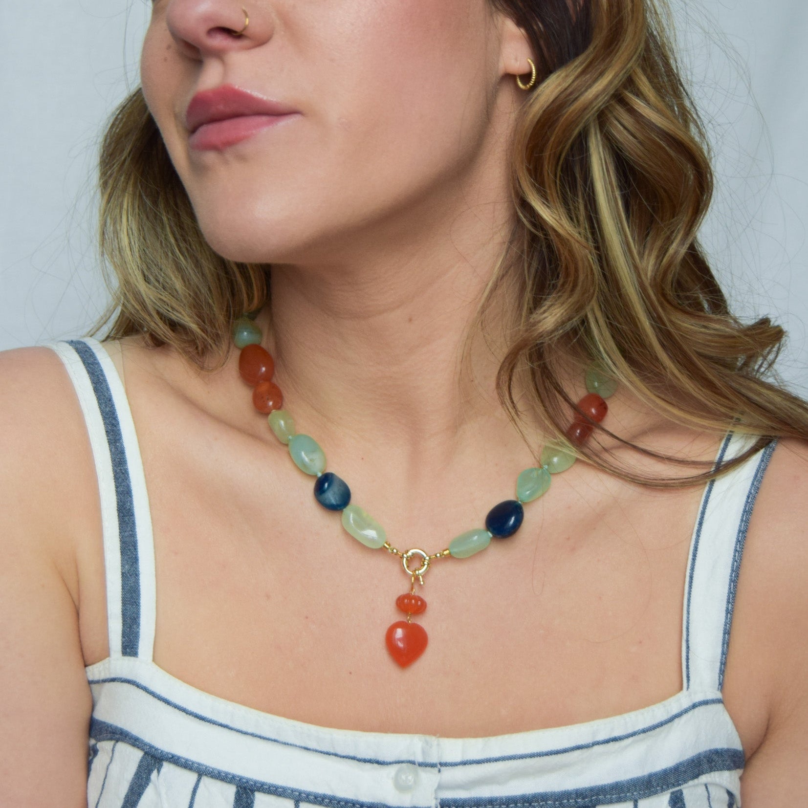 Strata — Chalcedony Necklace