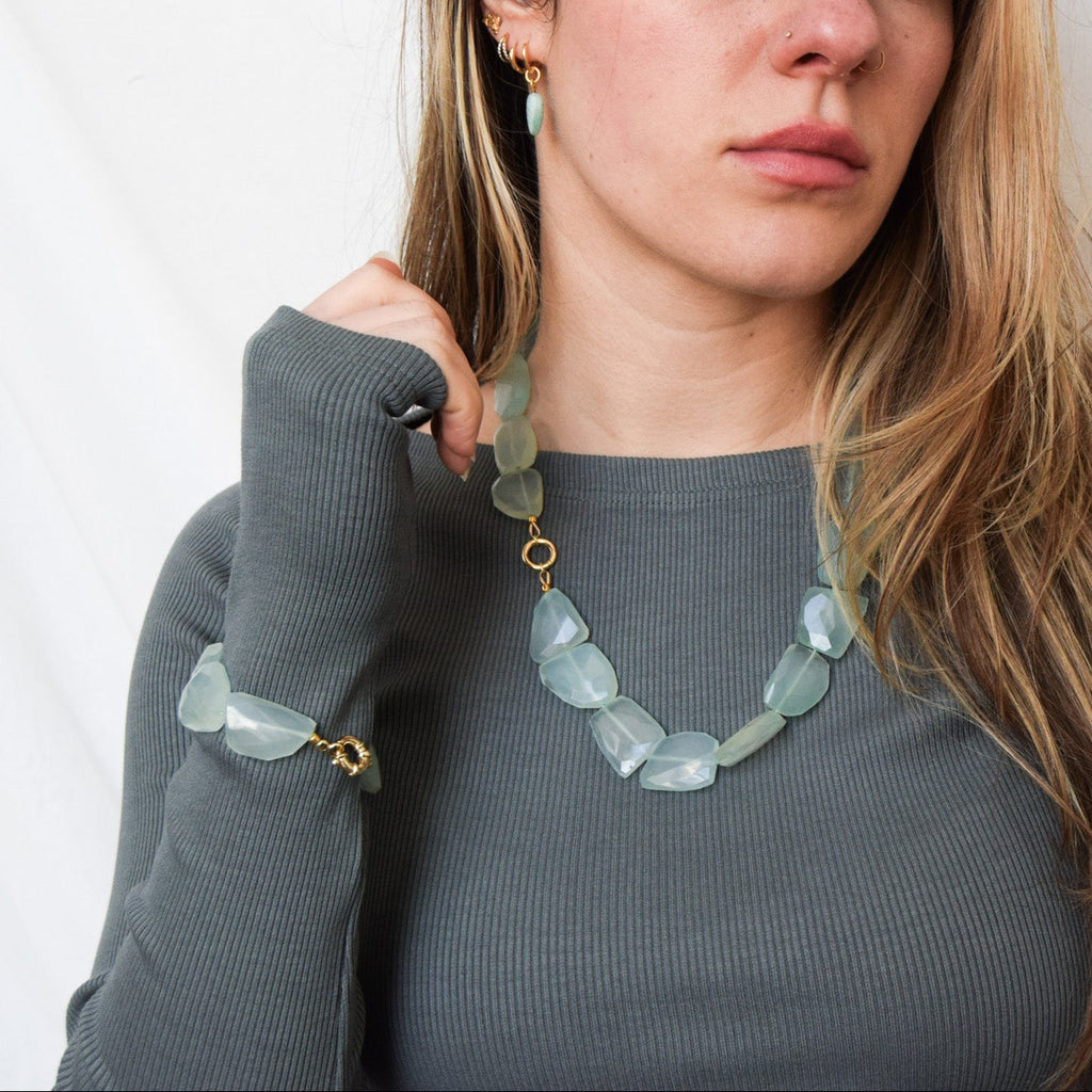 Blue Chalcedony Necklace