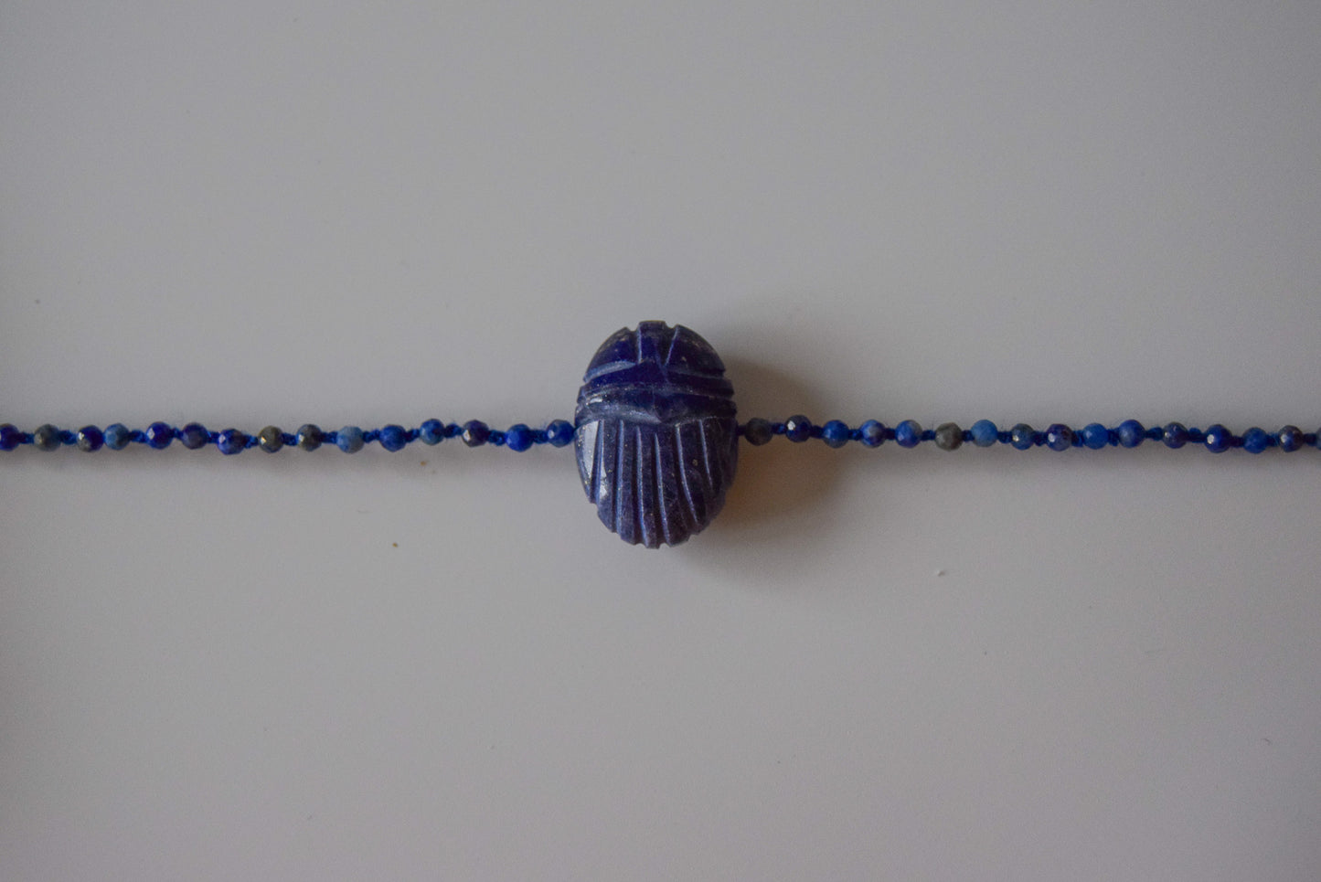 Lapis Lazuli Scarab Bracelet