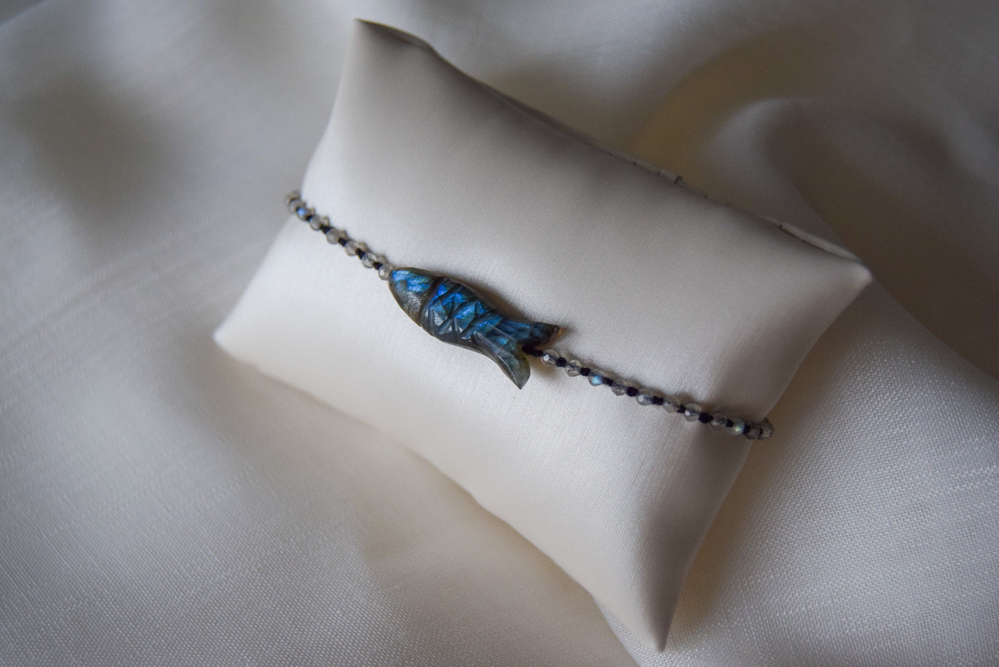 Labradorite Fish Bracelet