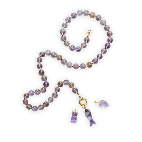 Ametrine Facetted Ball Neckace