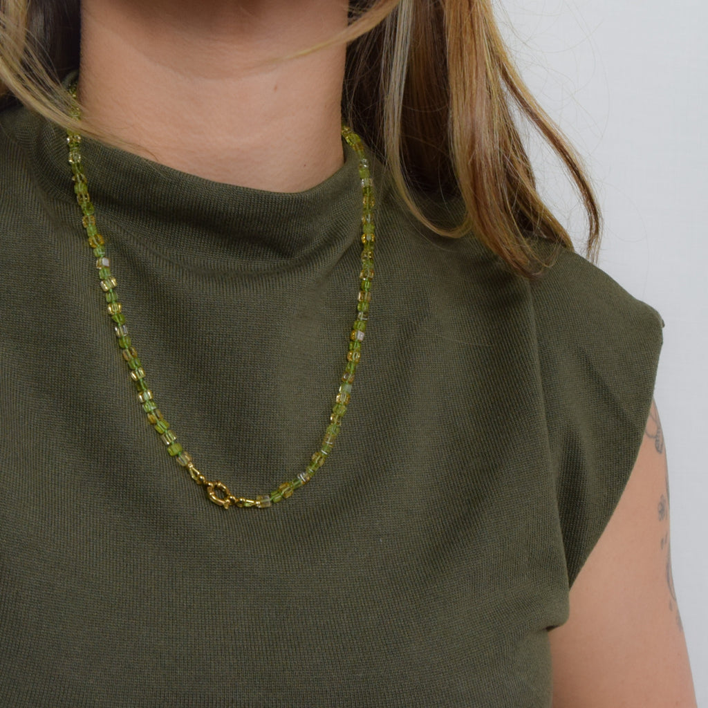Duality —  Peridot and Citrine Necklace
