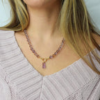 Ametrine Facetted Ball Neckace