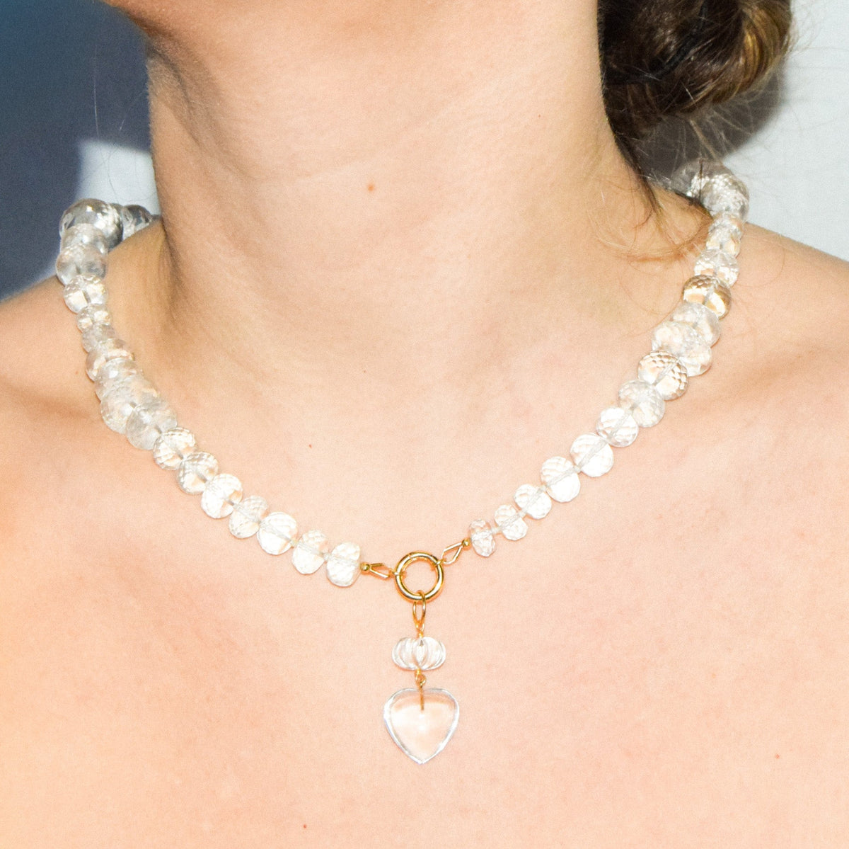 Stacked heart pendant
