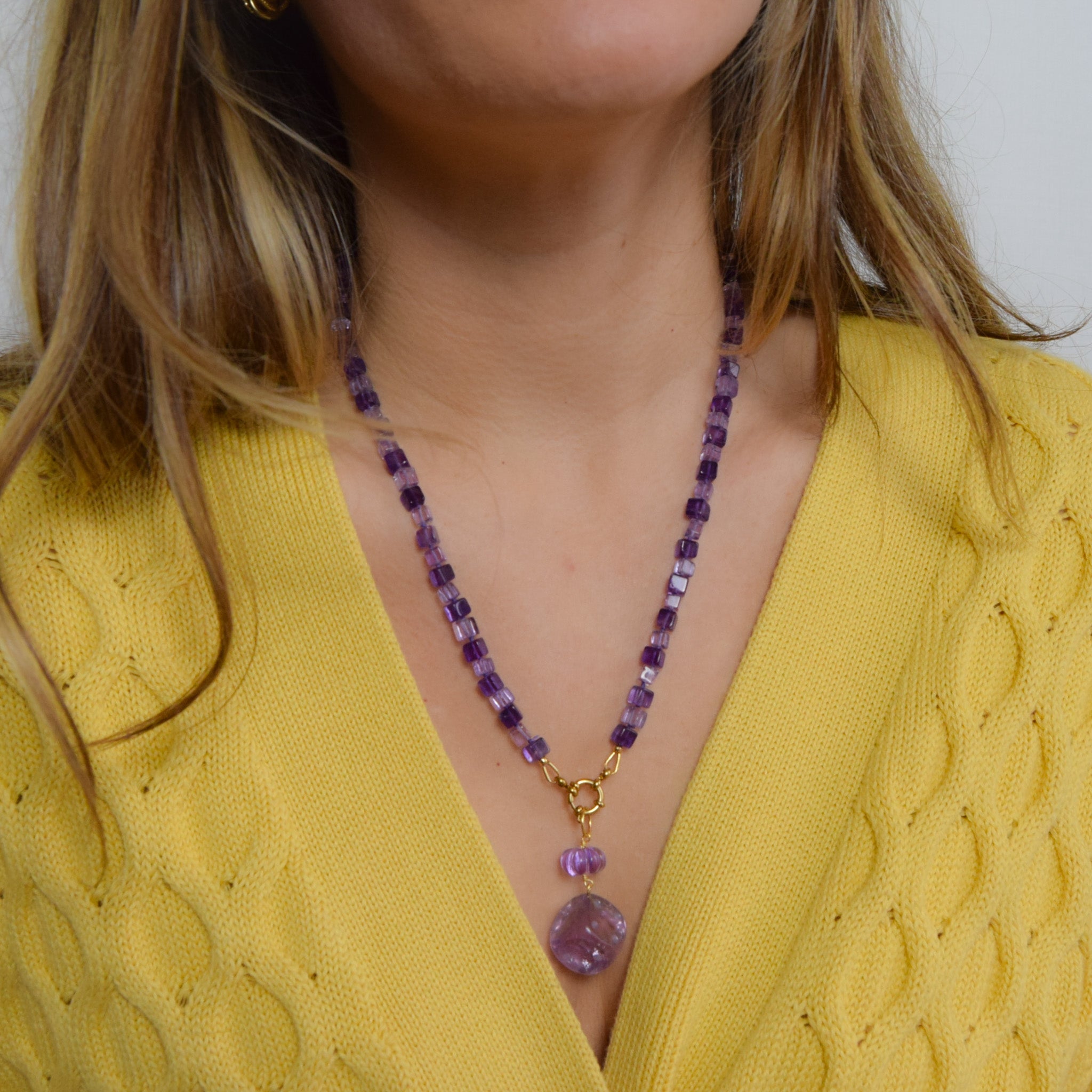Duality Amethyst Necklace