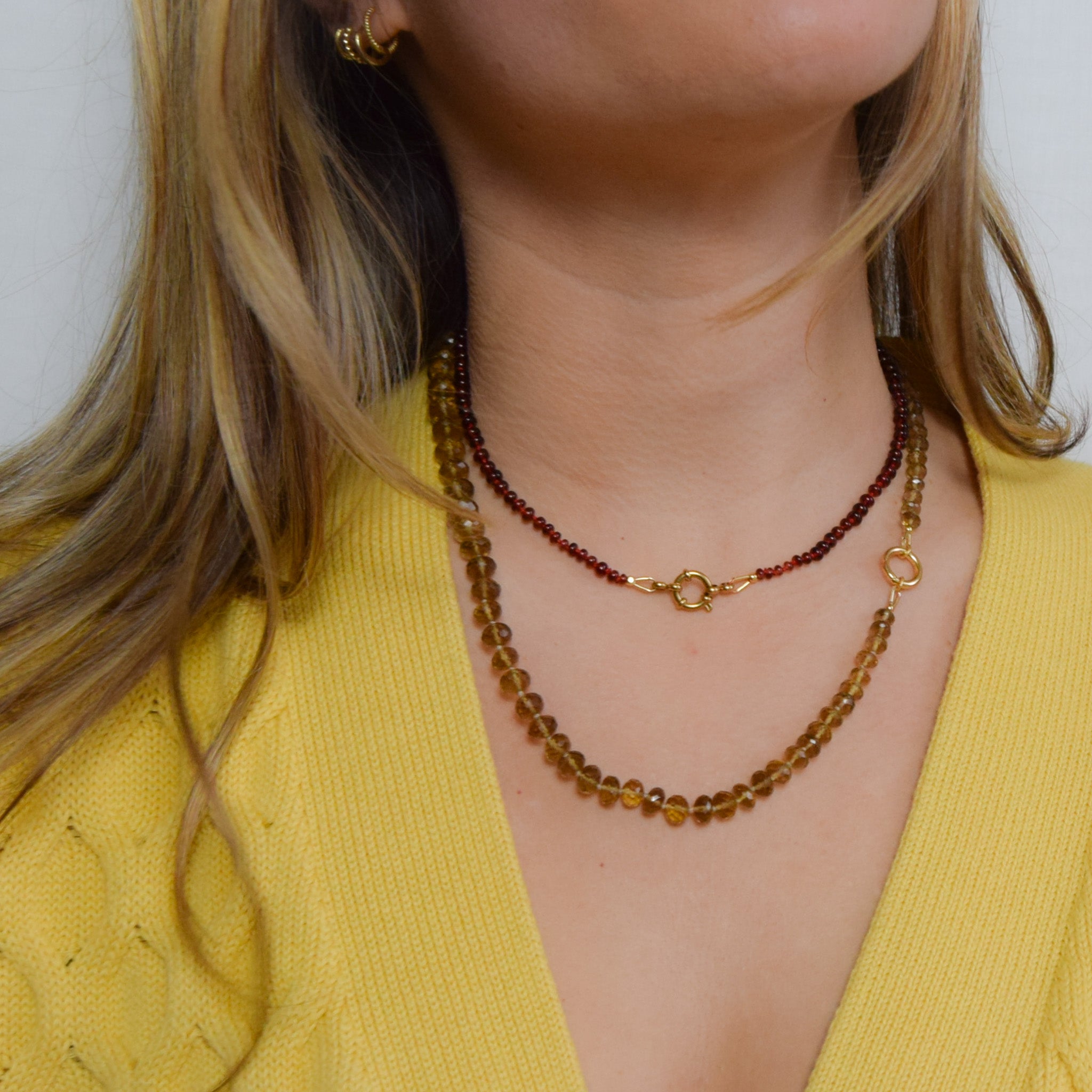 Beer Quartz Necklace