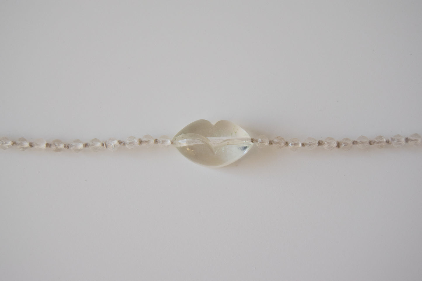 Clear Quartz Lip Bracelet