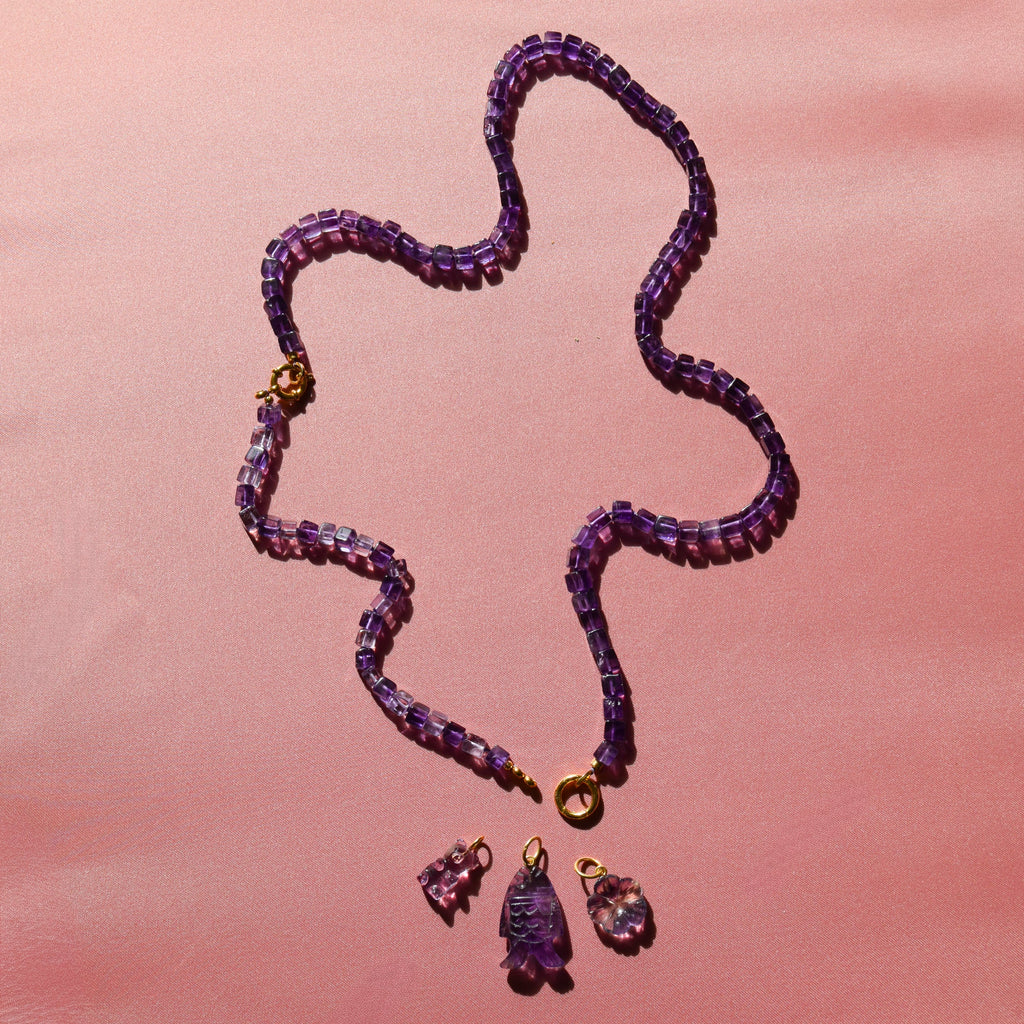 Angular — Amethyst Necklace