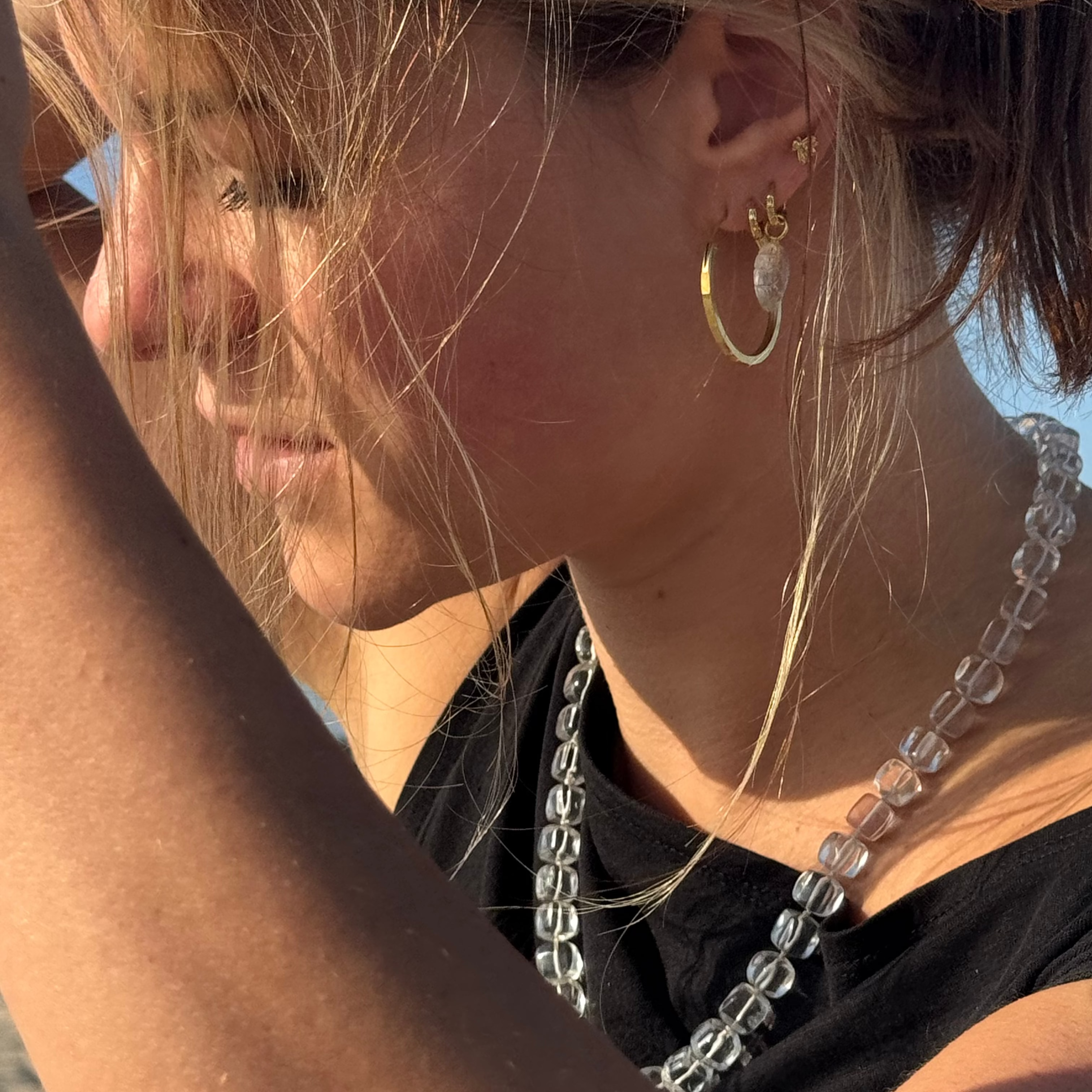 Cubed Clear Quartz Necklace