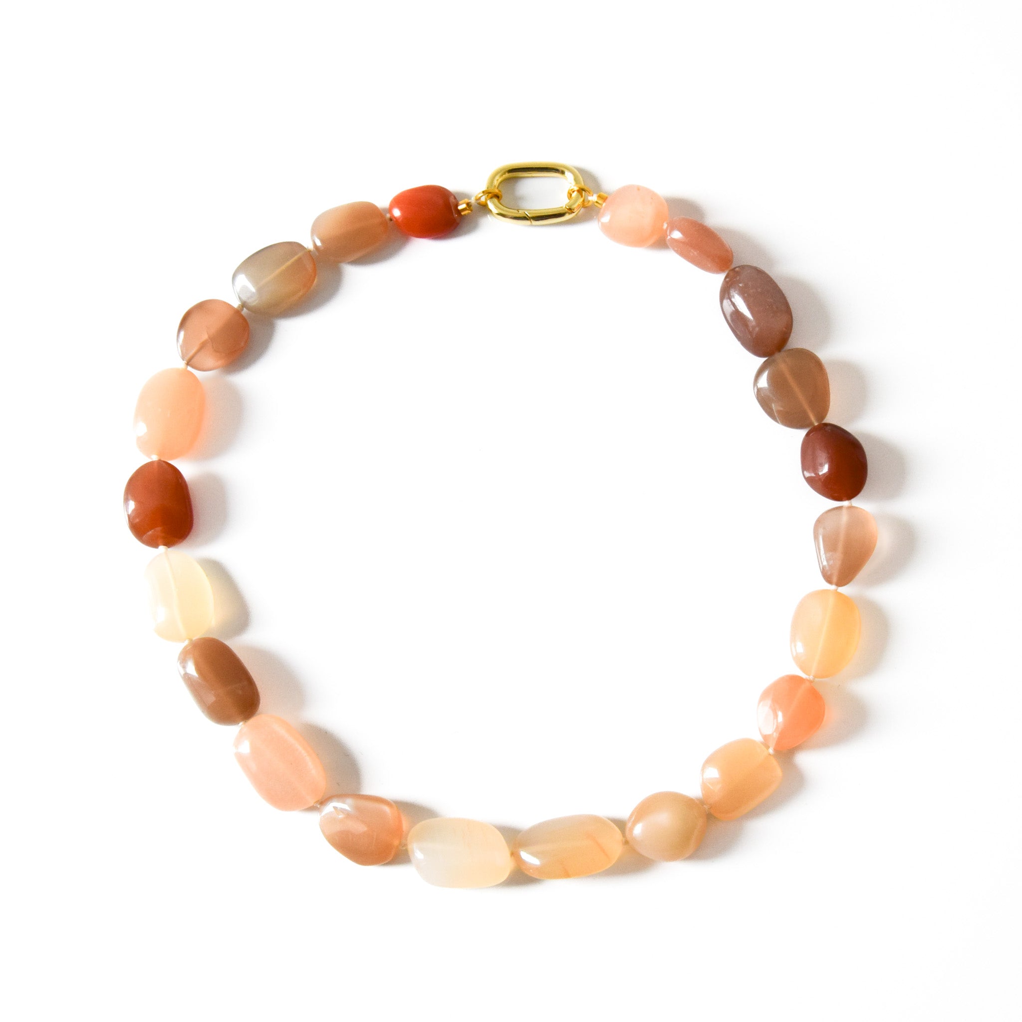 Multi Coloured Moonstone Necklace