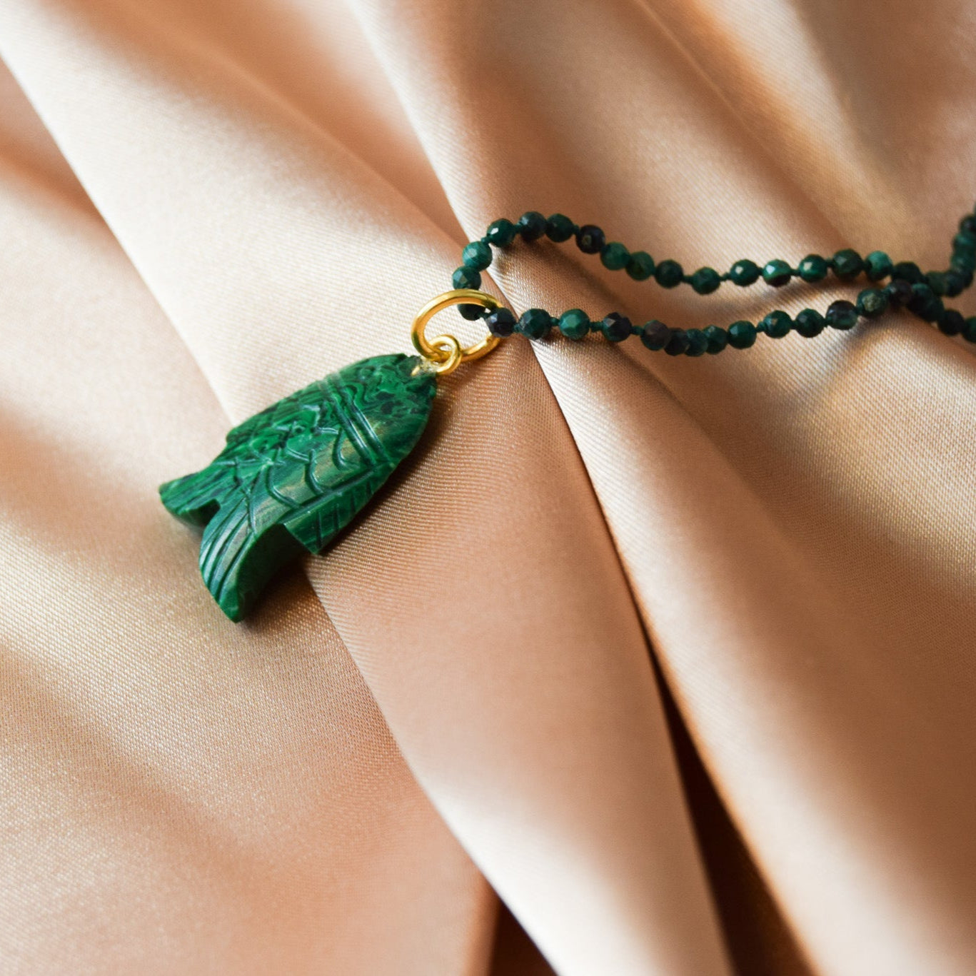 Malachite Scorpio Necklace