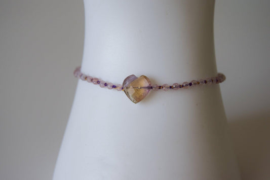 Ametrine Heart Bracelet - Atelier Asali