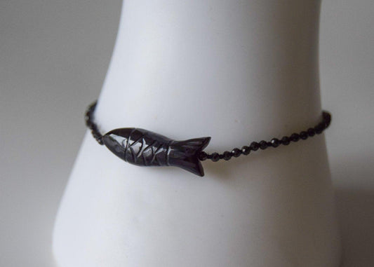 Black Onyx Fish Bracelet - Atelier Asali