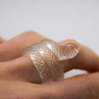 Clear Quartz Snake Ring - Atelier Asali