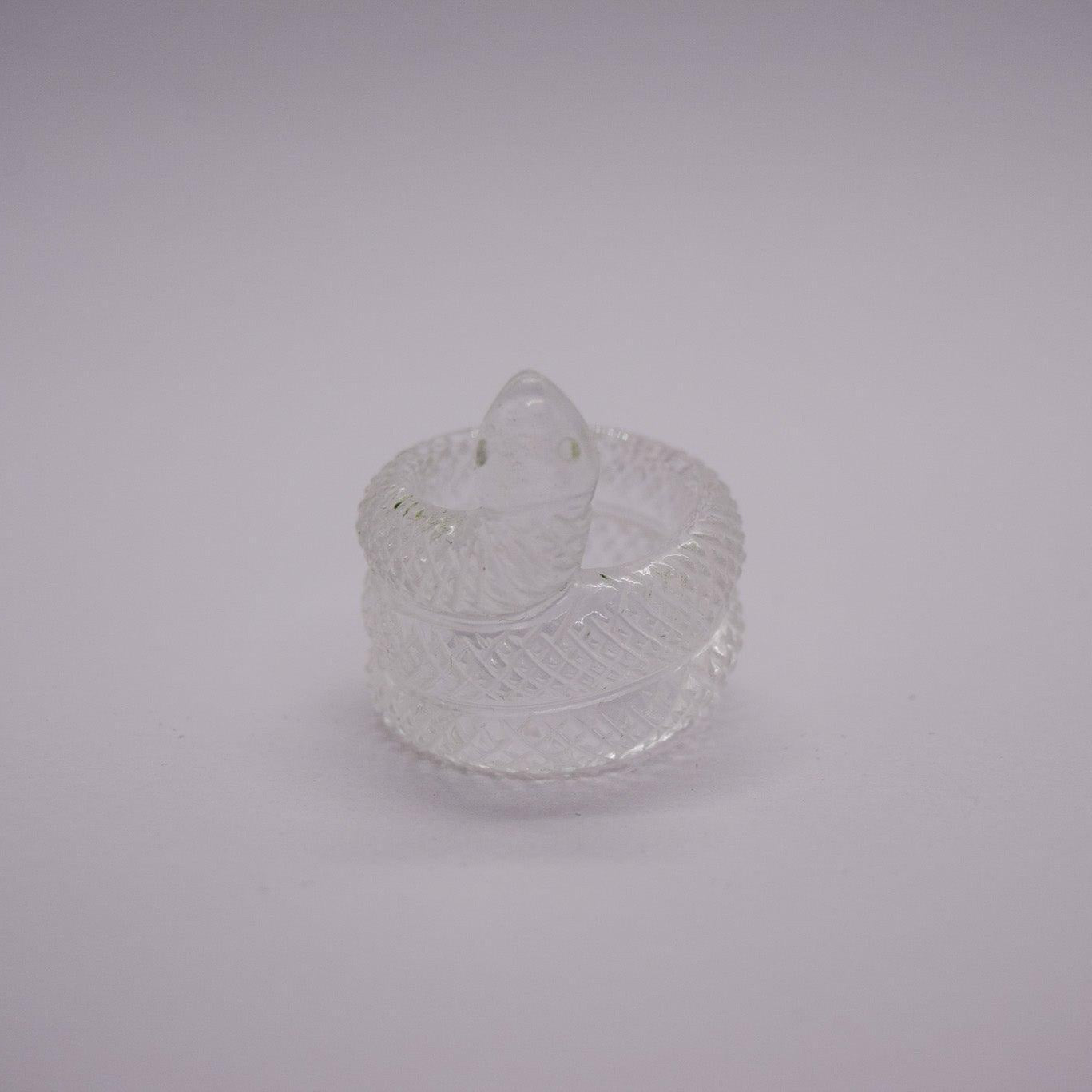 Clear Quartz Snake Ring - Atelier Asali