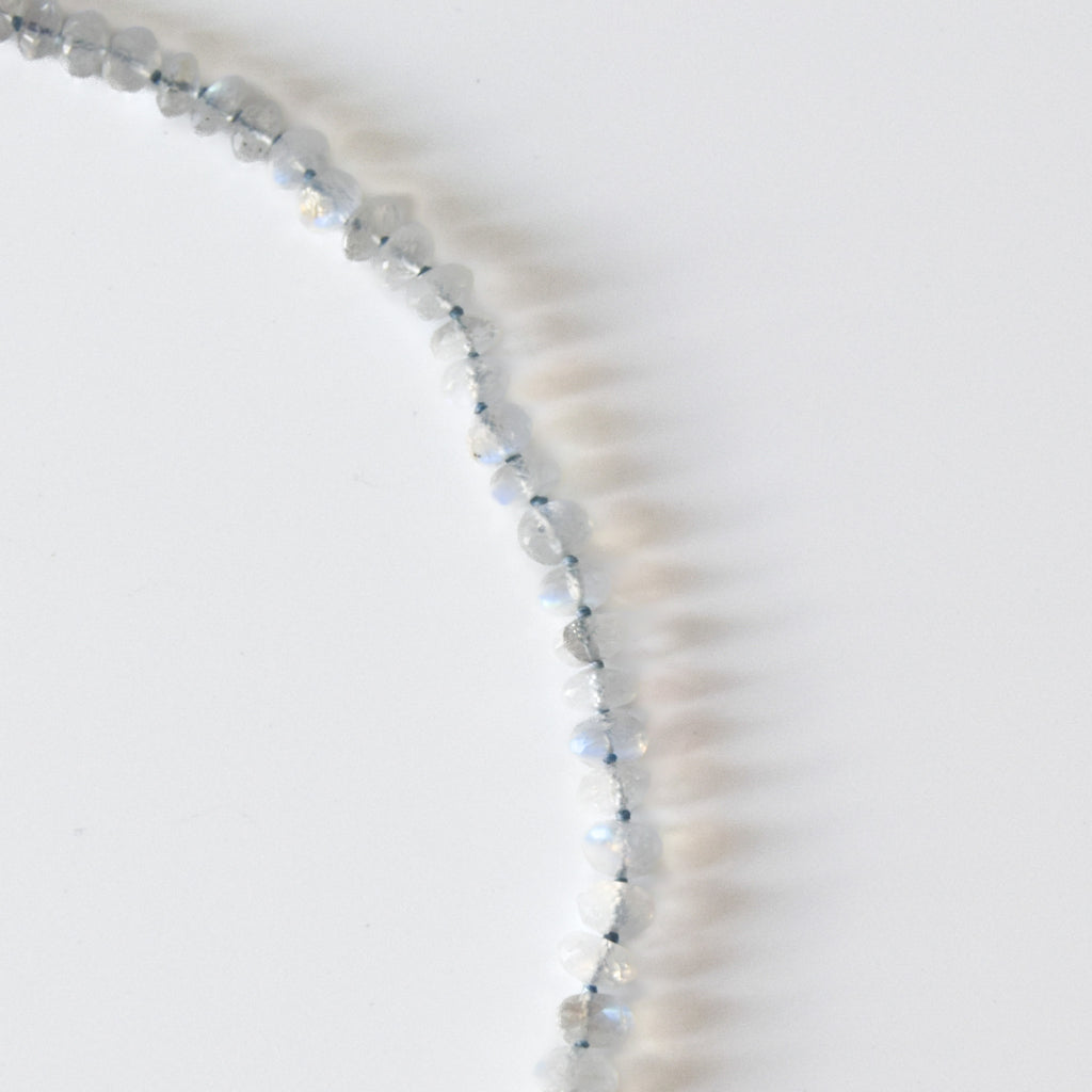 Facetted Rainbow Moonstone Necklace