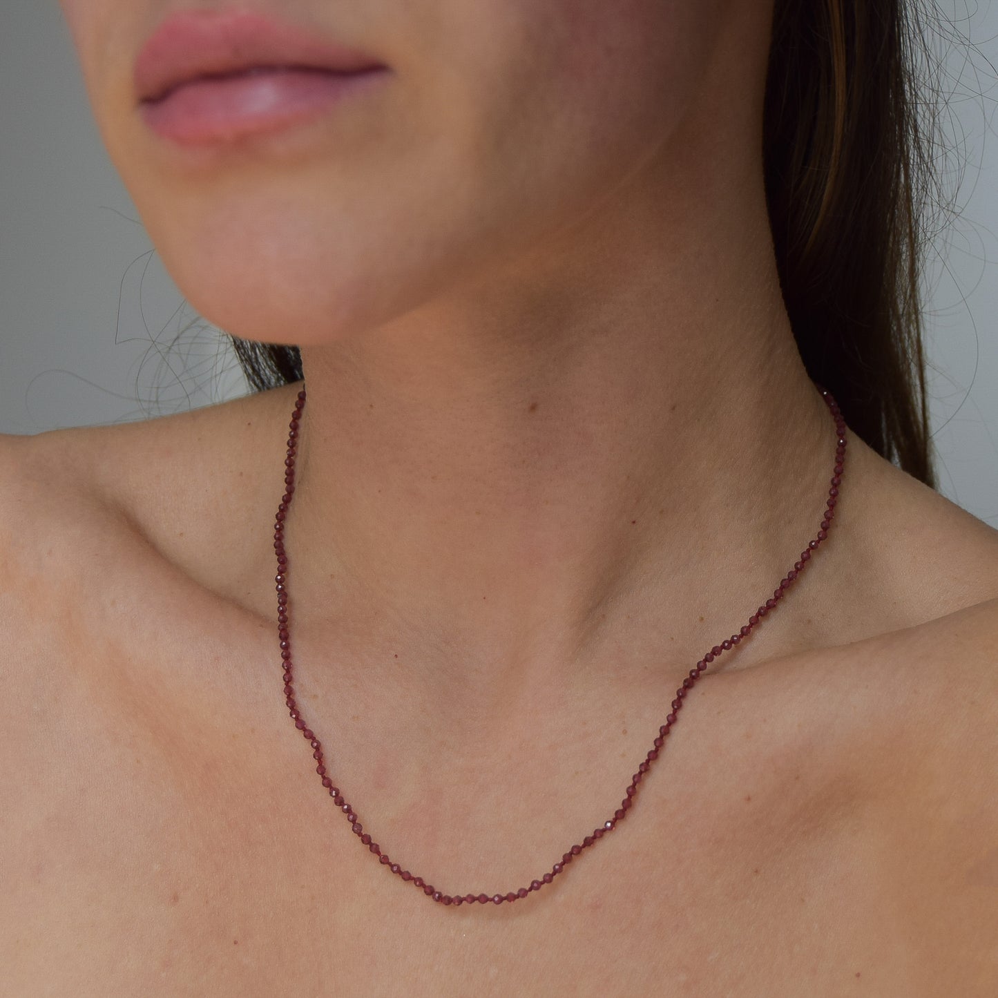 Garnet Capricorn Necklace