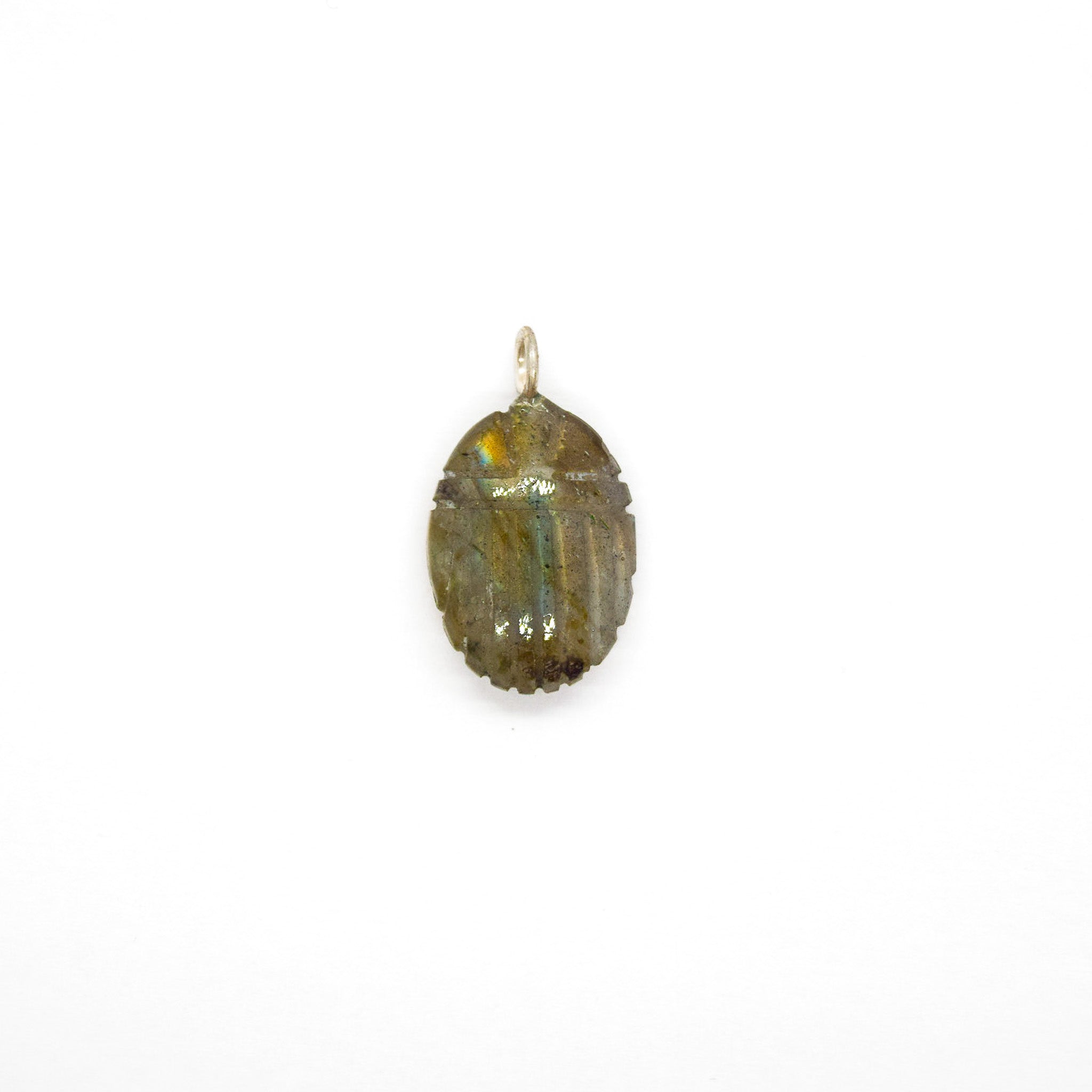 Labradorite Scarab Pendant - Atelier Asali