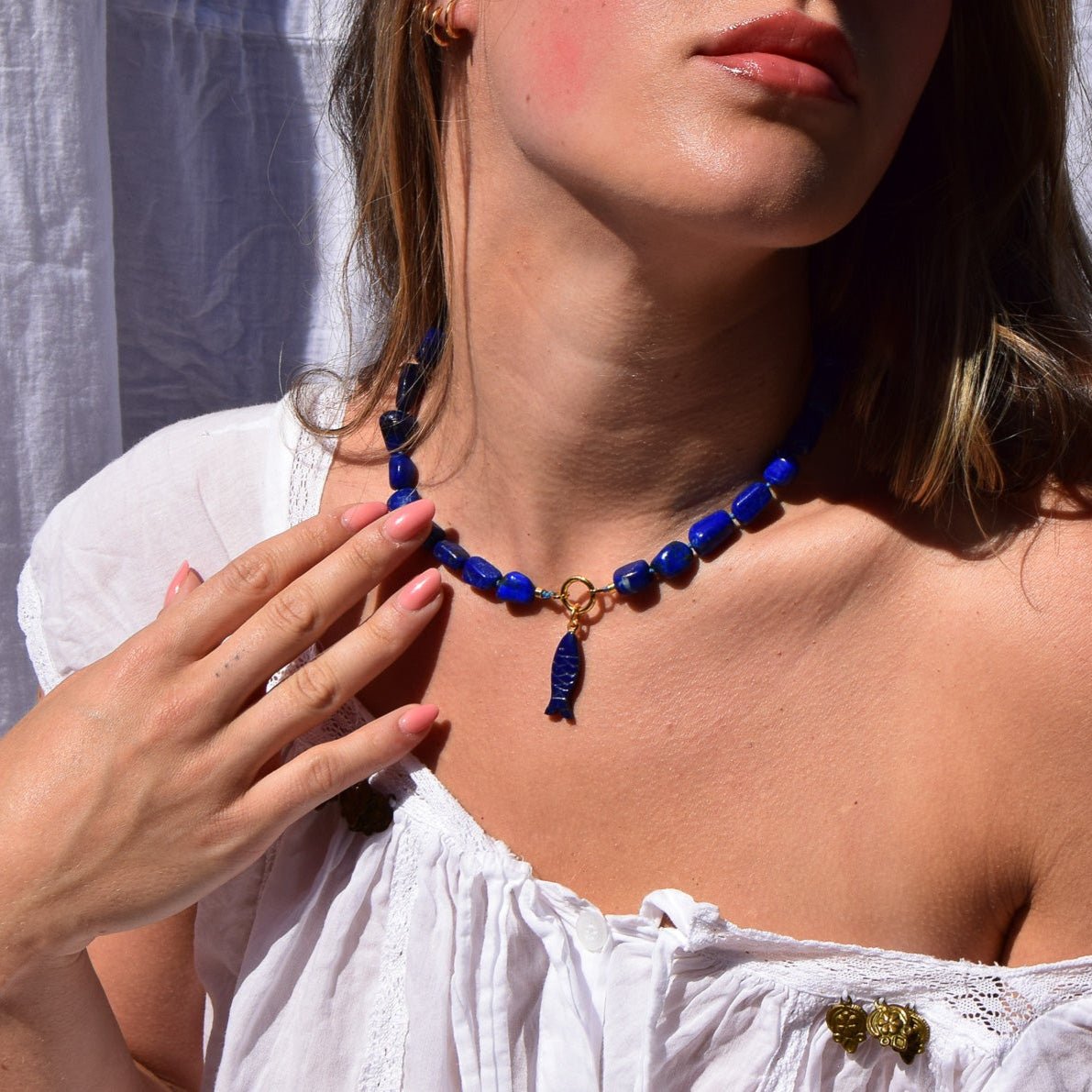 Lapis Lazuli Choker Necklace