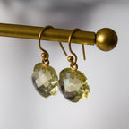 Lemon Quartz Charm Earrings - Atelier Asali