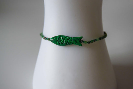 Malachite Fish Bracelet - Atelier Asali