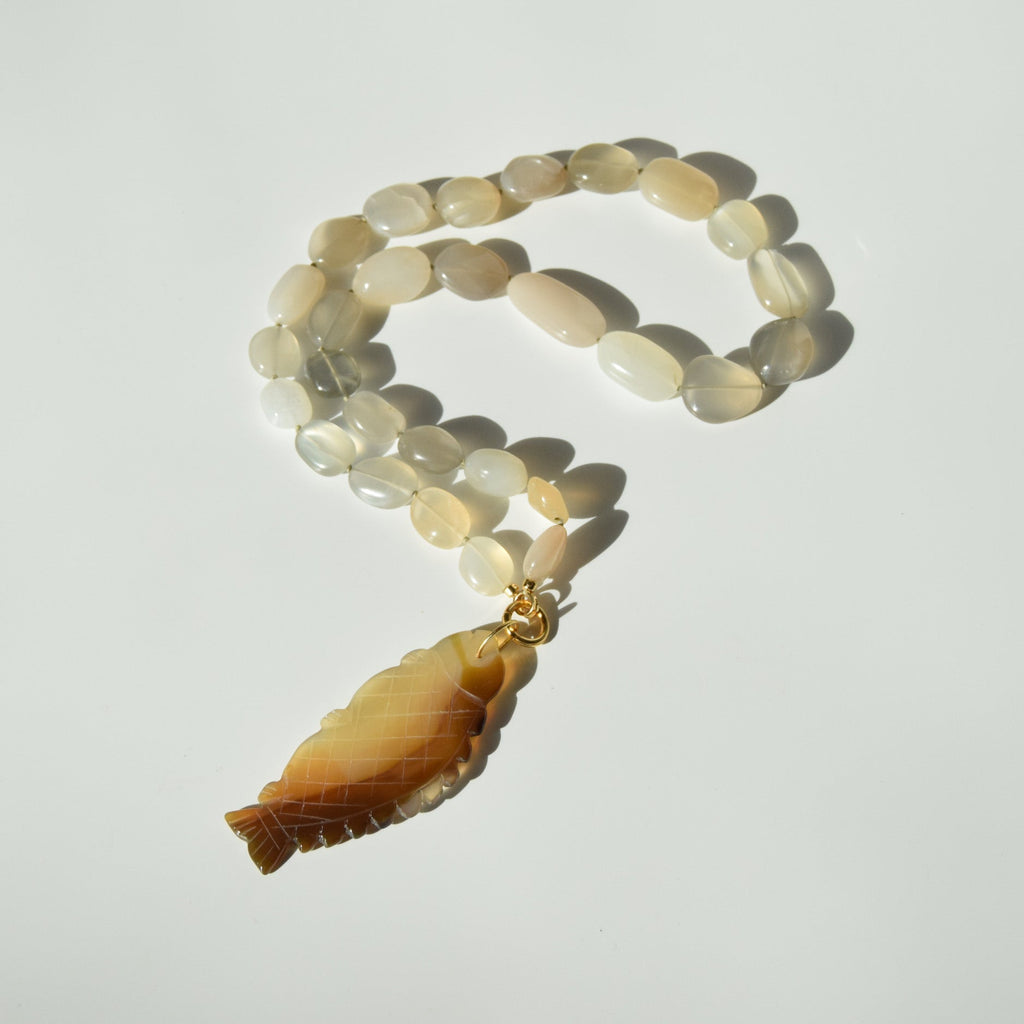 Cream Moonstone Necklace
