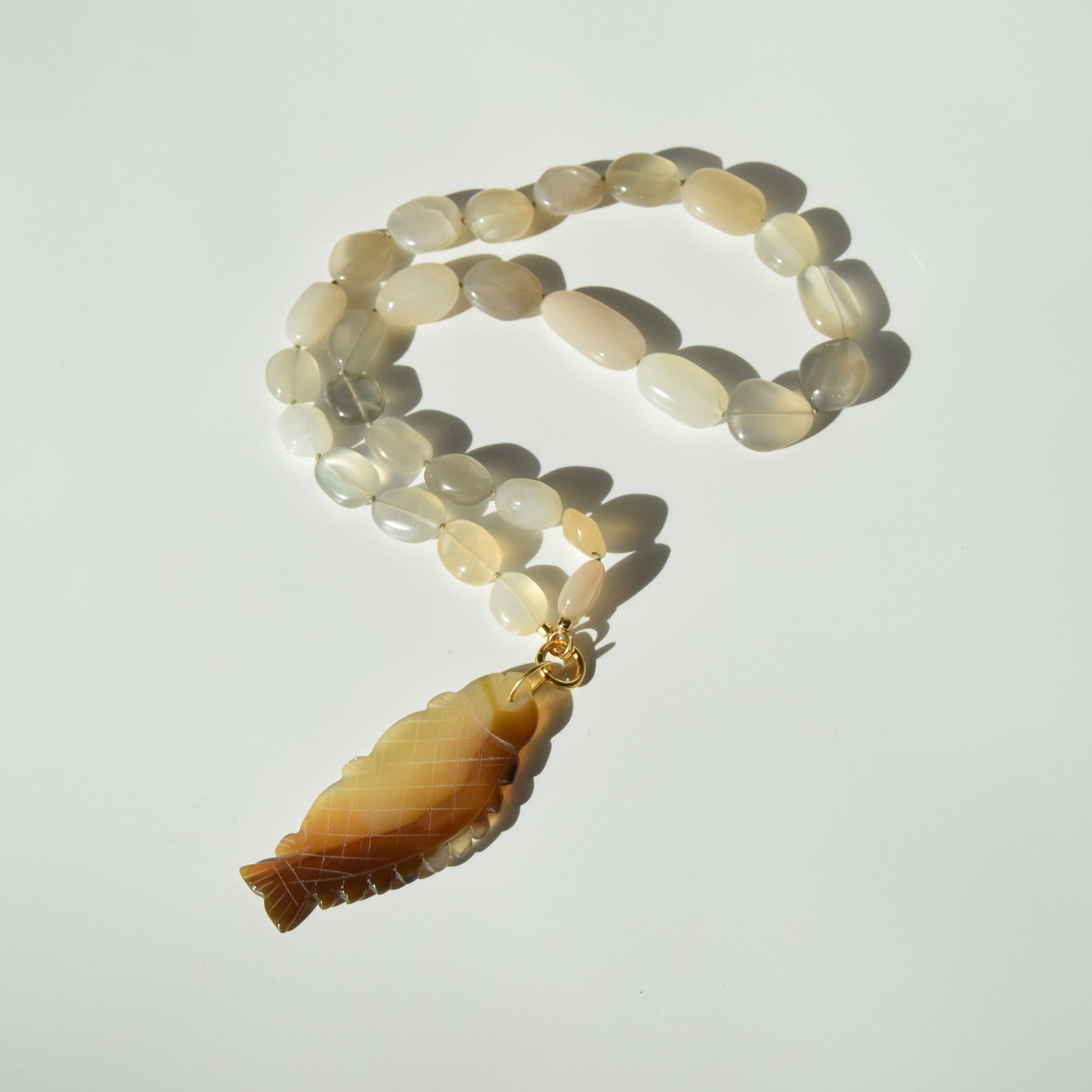 Cream Moonstone Necklace