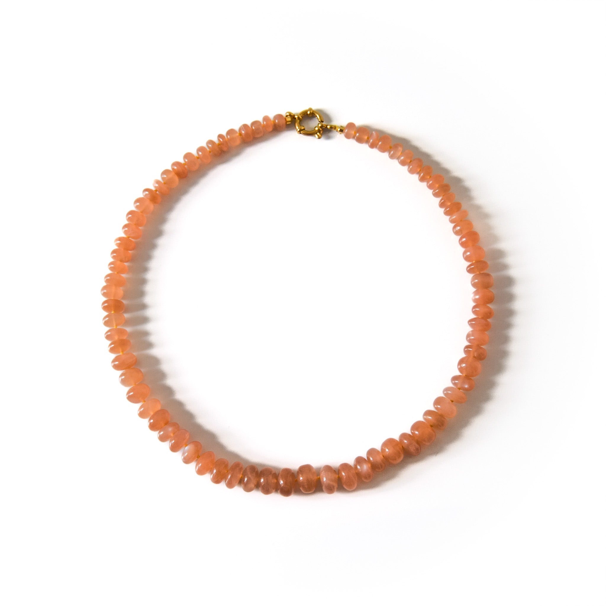 Peach Moonstone Necklace