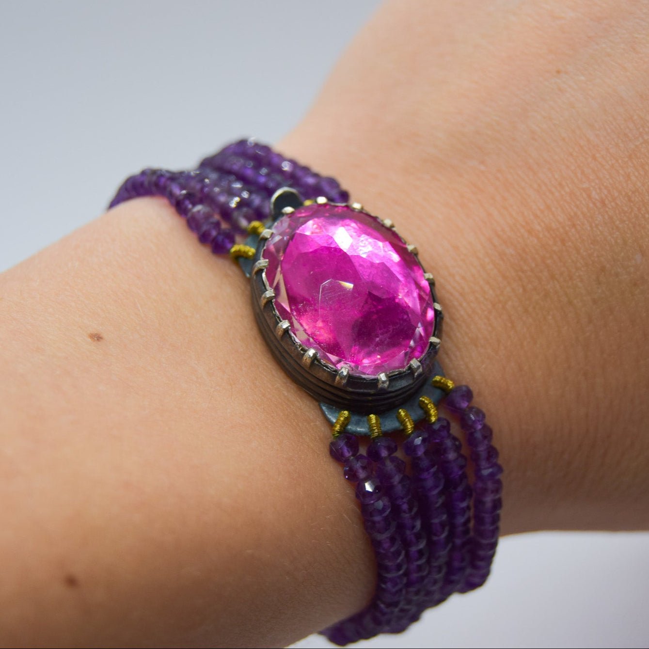 Quartz and Amethyst Bracelet - Atelier Asali