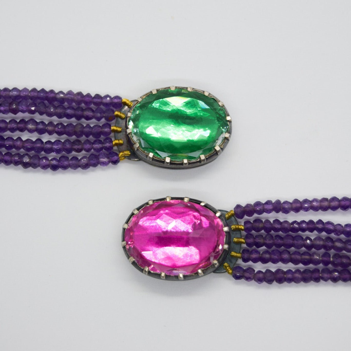 Quartz and Amethyst Bracelet - Atelier Asali