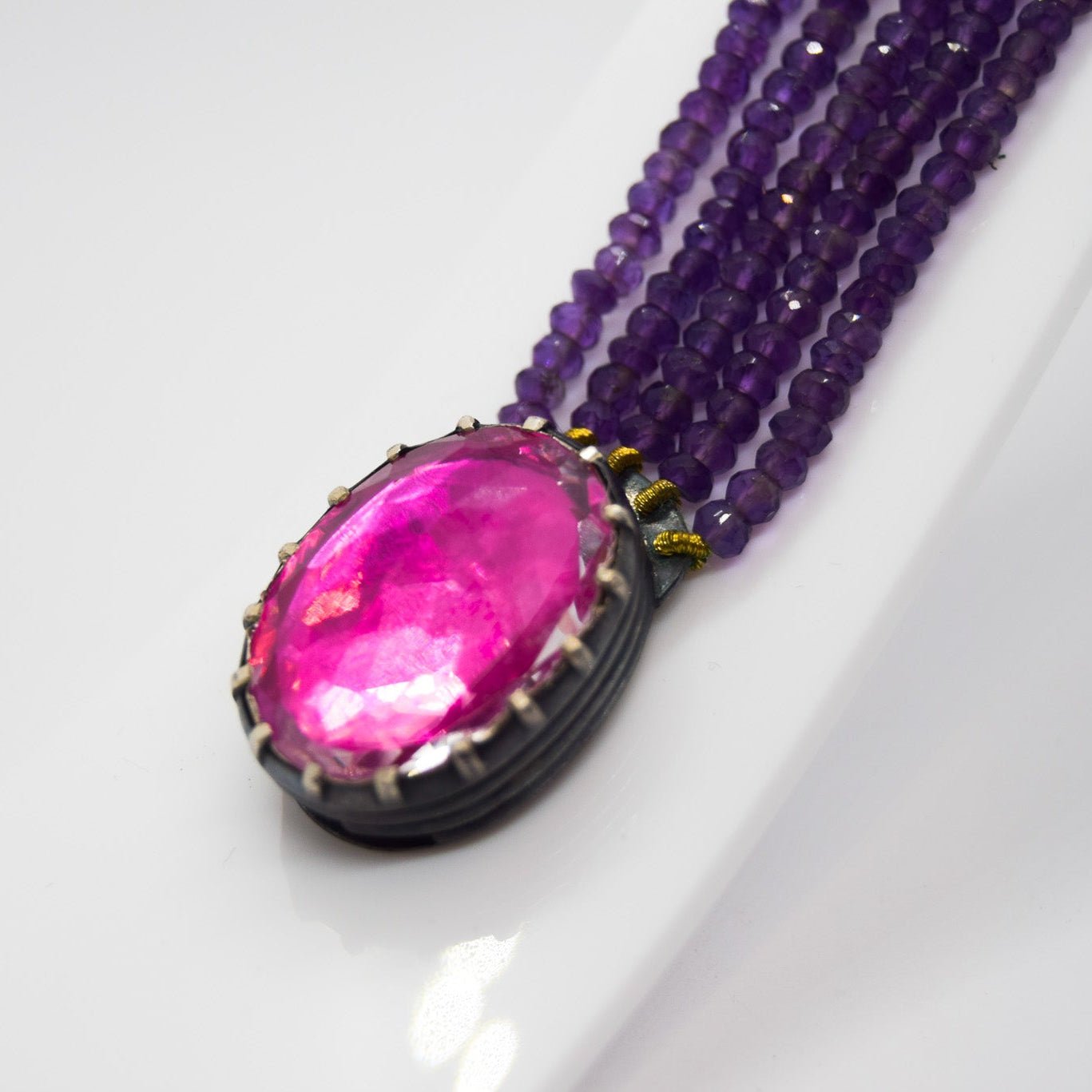 Quartz and Amethyst Bracelet - Atelier Asali