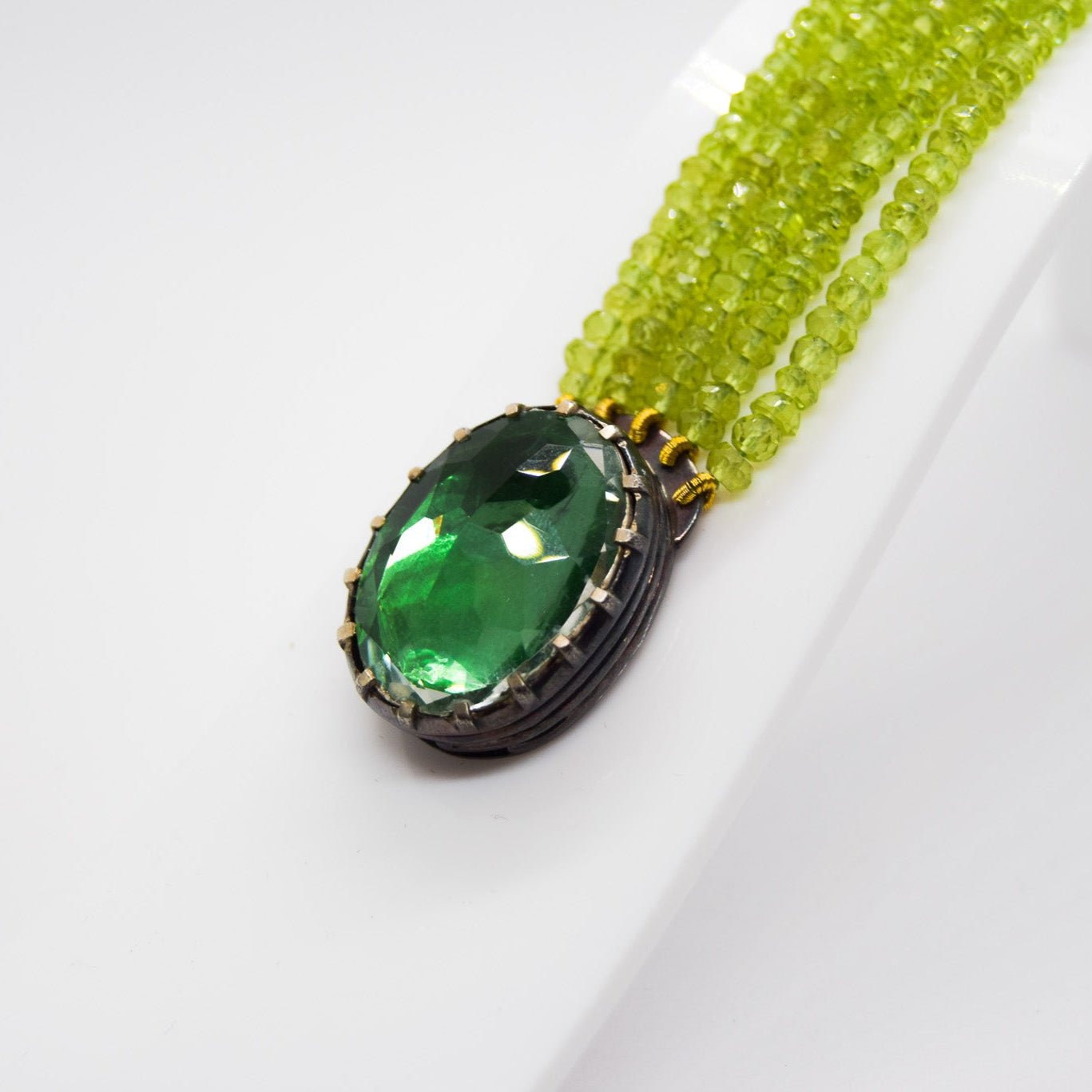 Quartz and Peridot Bracelet - Atelier Asali