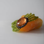 Quartz and Peridot Bracelet - Atelier Asali
