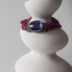 Quartz and Rhodolite Bracelet - Atelier Asali