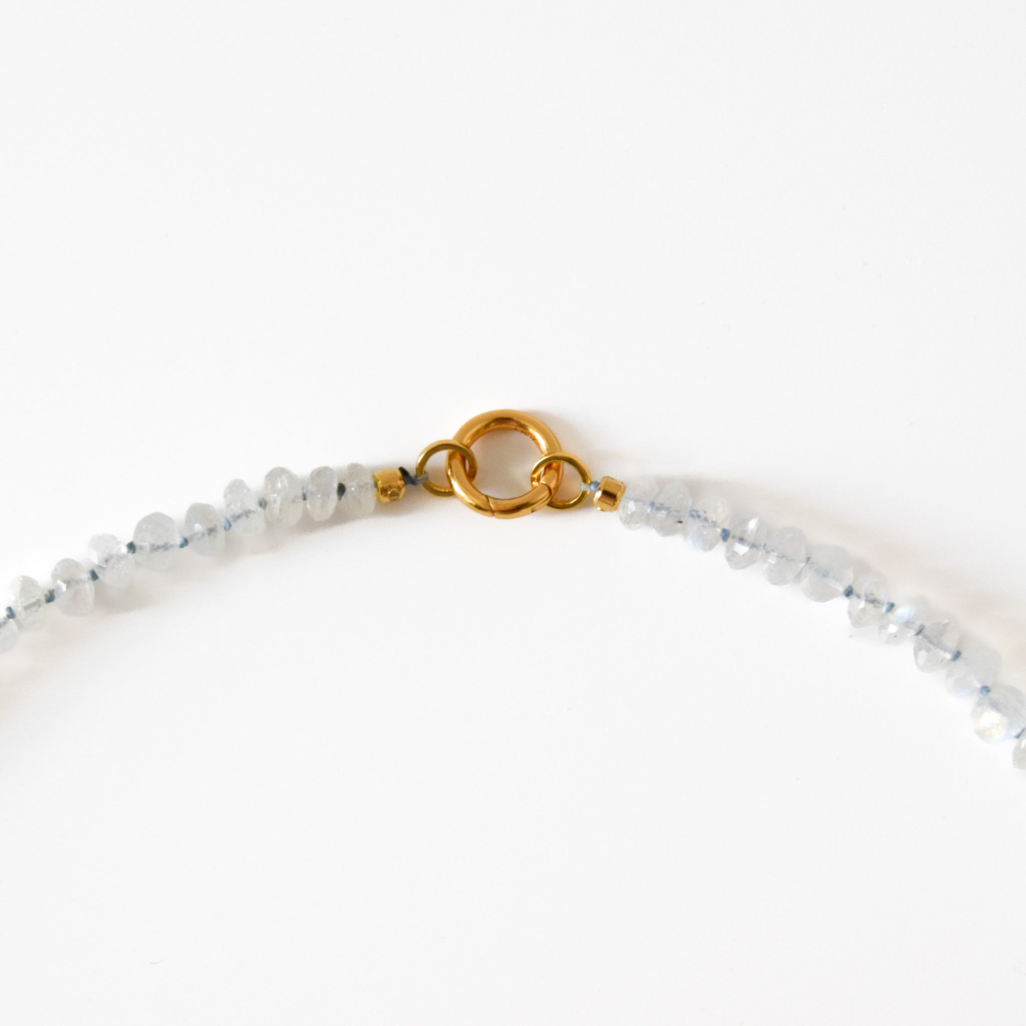 Facetted Rainbow Moonstone Necklace