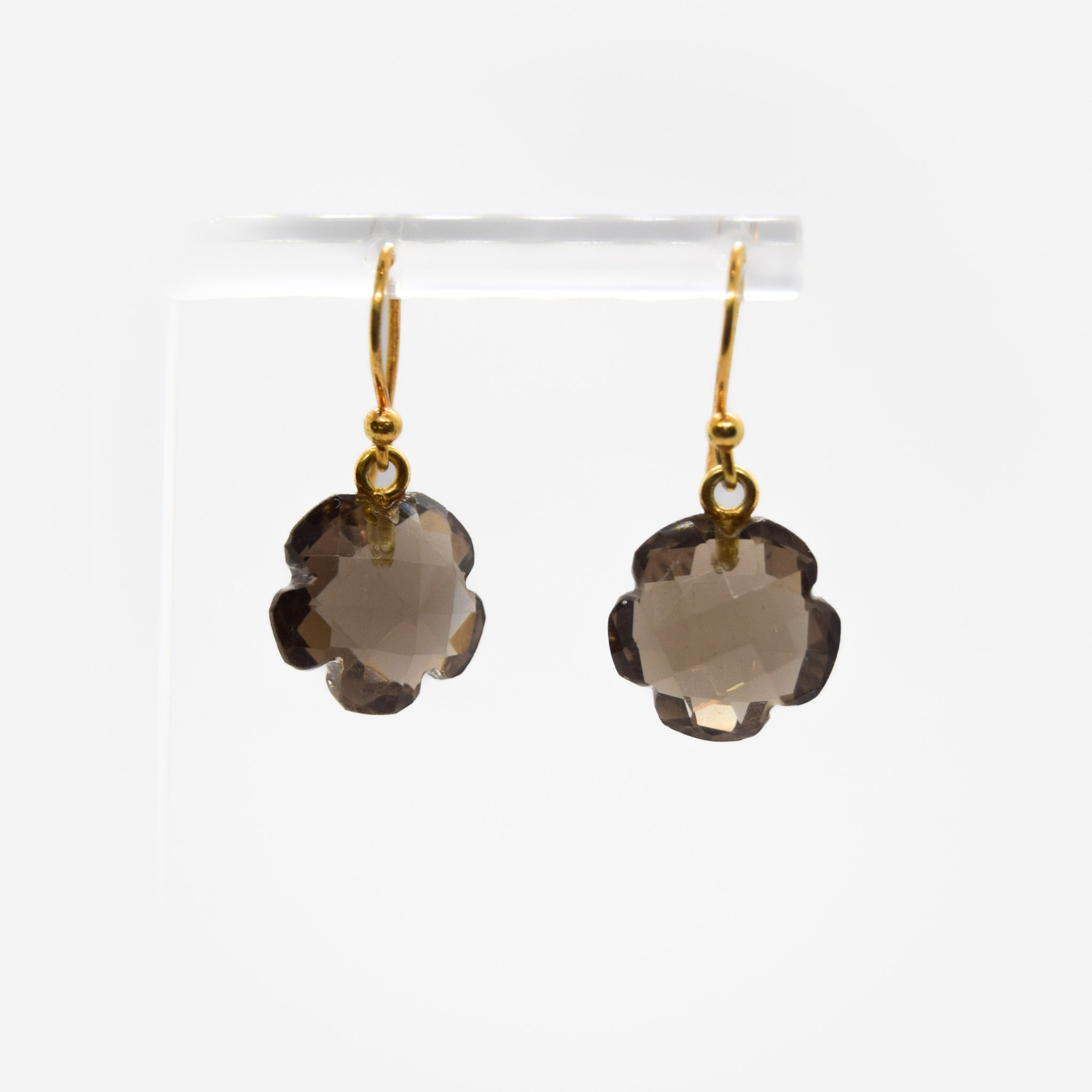 Smokey Quartz Charm Earrings - Atelier Asali