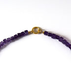 Square Amethyst Necklace