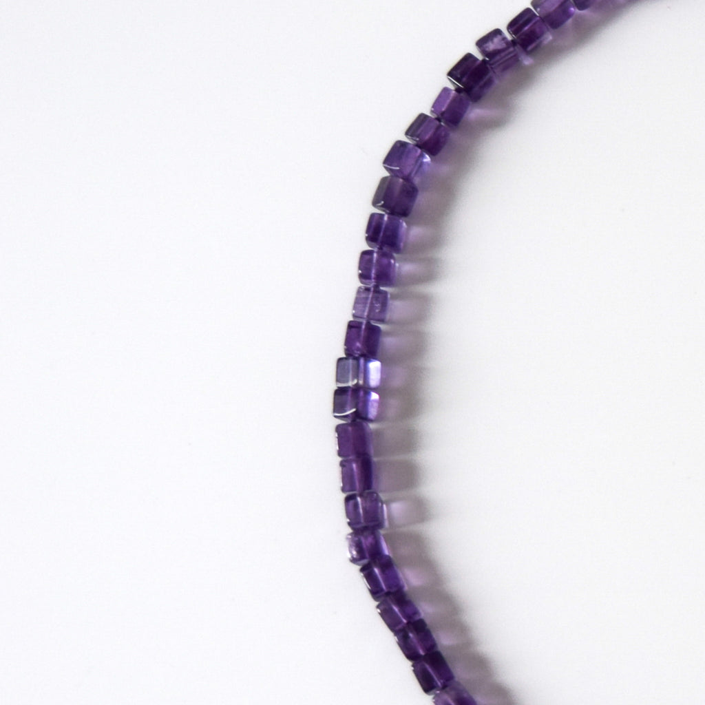 Square Amethyst Necklace