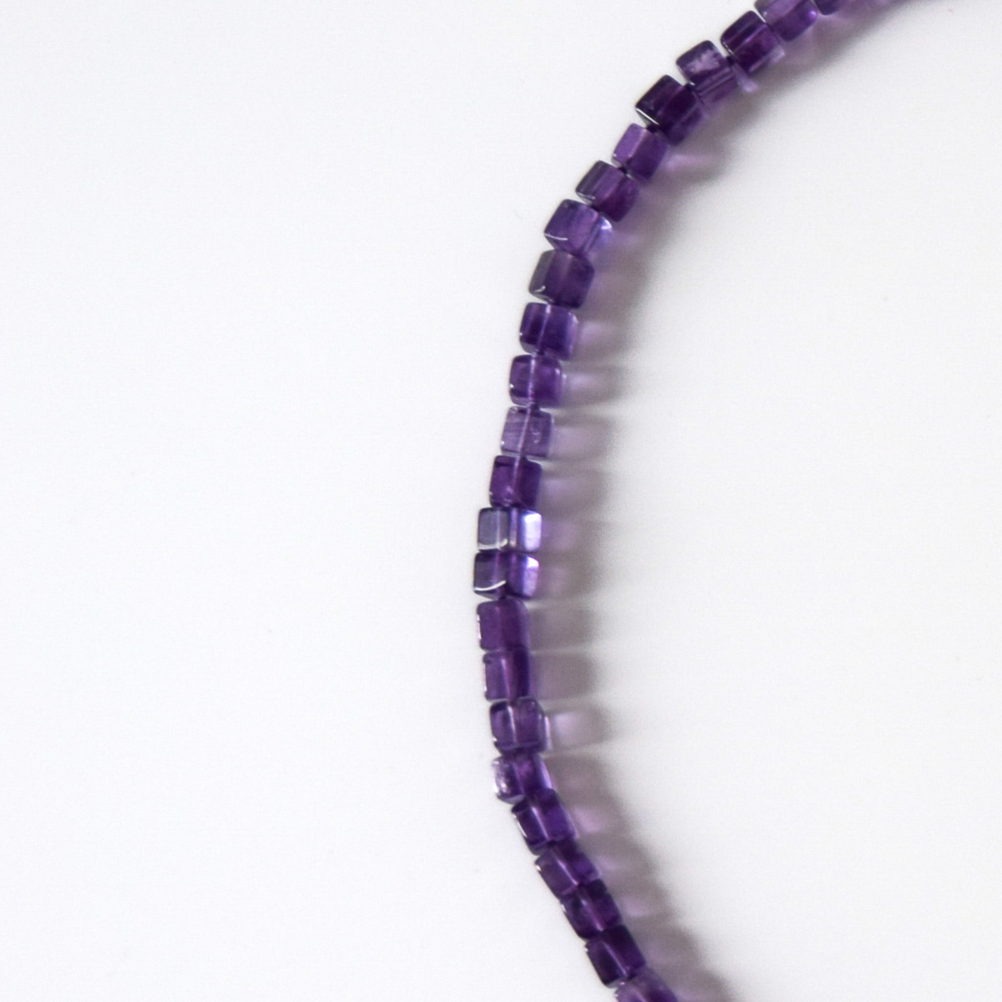 Square Amethyst Necklace