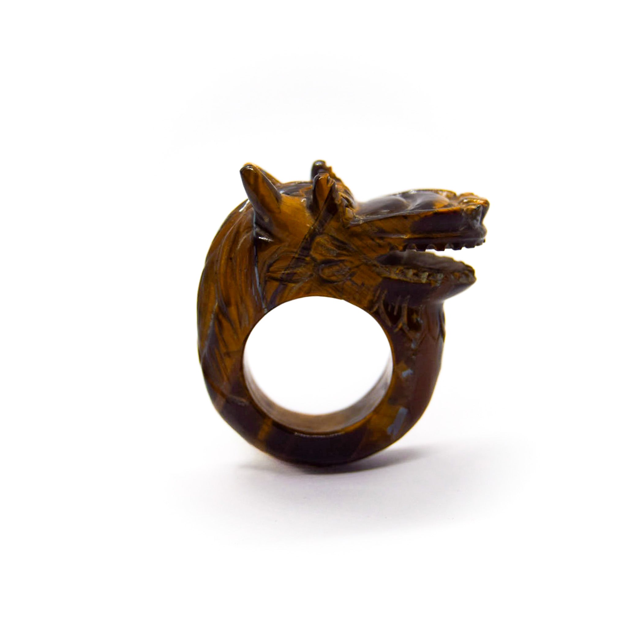 Heldere kwarts drakenring